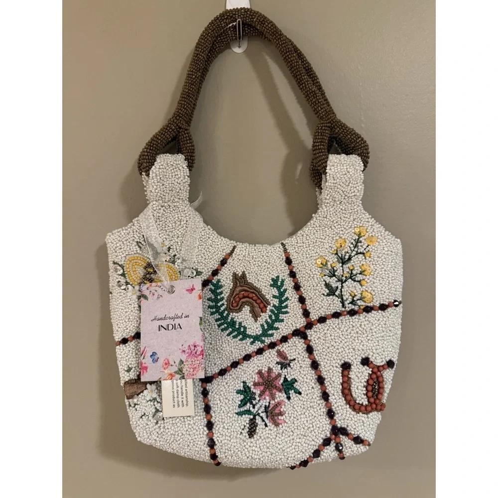 New Release Handcrafted in India Cowboy Western Horse Beaded Bag Viral TikTok